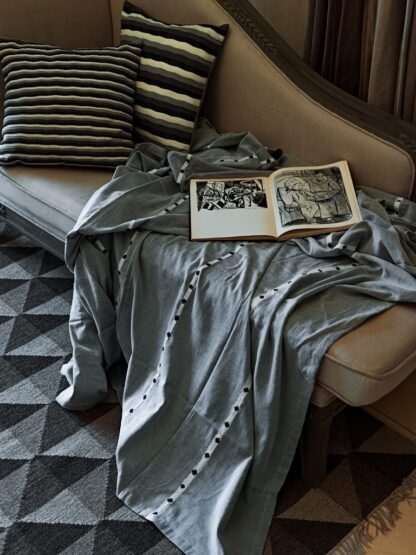 Calyz Layered Grey Summer Throw